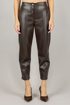 VICOLO PANTALONE ECOPELLE CARROT