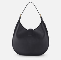 Elisabetta Franchi Borsa Ecopelle nero logo oro come chiusurape26