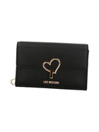 Love Moschino Borsa Donna Nera Ecopelle Logo Metallico PE26