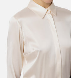 CAMICIA BURRO DRITTA IN RASO ELISABETTA FRANCHI