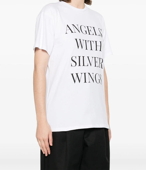 ELISABETTA FRANCHI T-SHIRT CON STAMPA GESSO