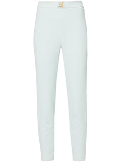 ELISABETTA FRANCHI PANTALONE DRITTO CON LOGO ACQUA