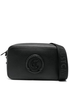 JUST CAVALLI POCHETTE CON LOGO NERO