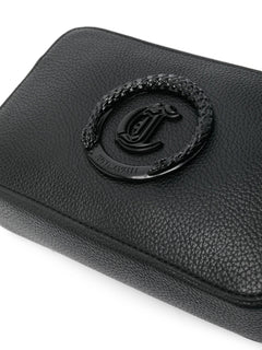 JUST CAVALLI POCHETTE CON LOGO NERO