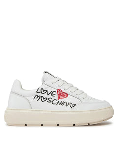 SNEAKERS BIANCO CON STAMPA LOVE MOSCHINO