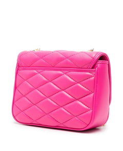 BORSA FUXIA A TRACOLLA TRAPUNTATA LOVE MOSCHINO