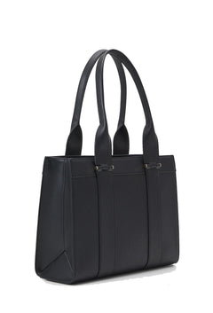 LOVE MOSCHINO BORSA A MANO CON FASCE LOGATE NERO