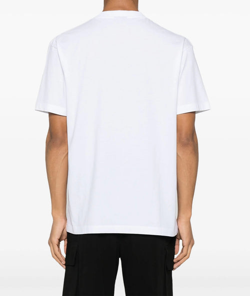 MARCELO BURLON COUNTY OF MILAN T-SHIRT CON LOGO CUCITO BIANCO