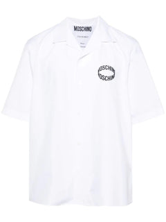 MOSCHINO COUTURE CAMICIA BIANCO CON LOGO