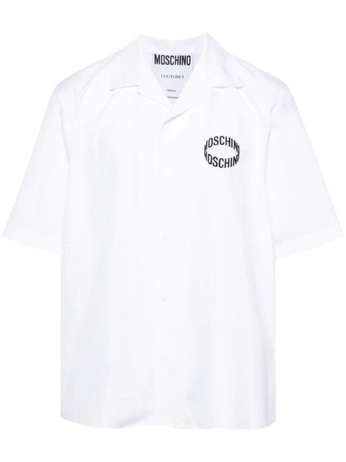 MOSCHINO COUTURE CAMICIA BIANCO CON LOGO