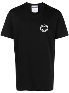 MOSCHINO COUTURE T-SHIRT CON LOGO STAMPATO