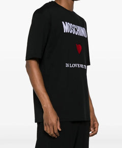 MOSCHINO COUTURE T-SHIRT LOVE NERO