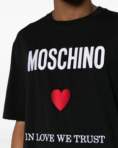 MOSCHINO COUTURE T-SHIRT LOVE NERO