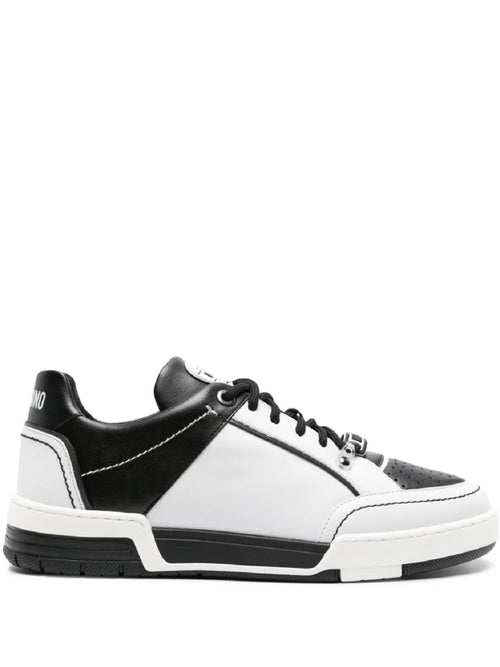 MOSCHINO COUTURE SNEAKERS BASSE BIANCO CON LOGO