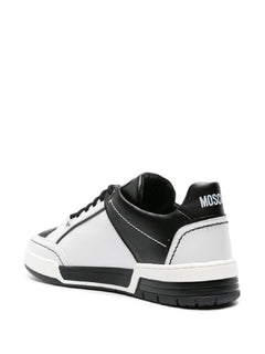 MOSCHINO COUTURE SNEAKERS BASSE BIANCO CON LOGO