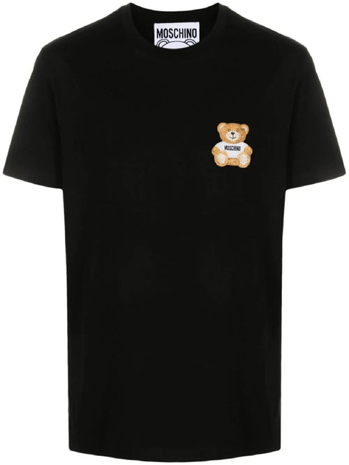 MOSCHINO COUTURE T-SHIRT NERO CON TEDDY BEAR