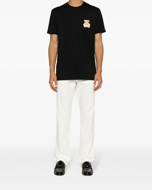 MOSCHINO COUTURE T-SHIRT NERO CON TEDDY BEAR