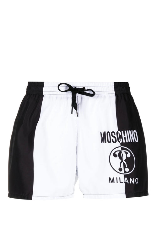 MOSCHINO SWIM UNDERWEAR COSTUME BICOLOR CON LOGO