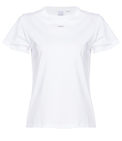 PINKO T-SHIRT CON LOGO STAMPATO BIANCO