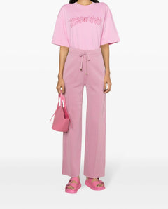 PINKO PANTALONE A PALAZZO PINK