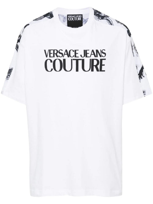 T-SHIRT BIANCA LOGATA VERSACE JEANS COUTURE