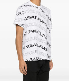 VERSACE JEANS COUTURE T-SHIRT BIANCO  CON LOGO