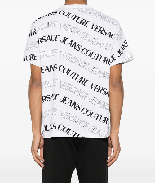 VERSACE JEANS COUTURE T-SHIRT BIANCO  CON LOGO