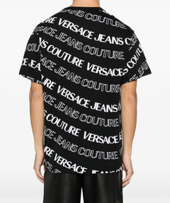 VERSACE JEANS COUTURE T-SHIRT NERO CON LOGO