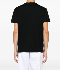 VERSACE JEANS COUTURE T-SHIRT NERO CON STAMPA LOGATA