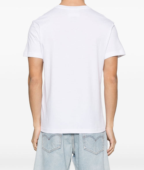 VERSACE JEANS COUTURE T-SHIRT BIANCO CON STAMPA DORATA