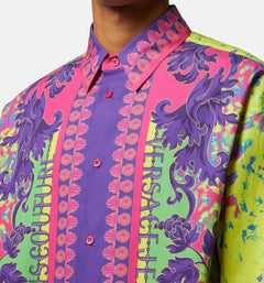 VERSACE JEANS COUTURE CAMICIA FNTASIA BAROCCA MULTICOLOR