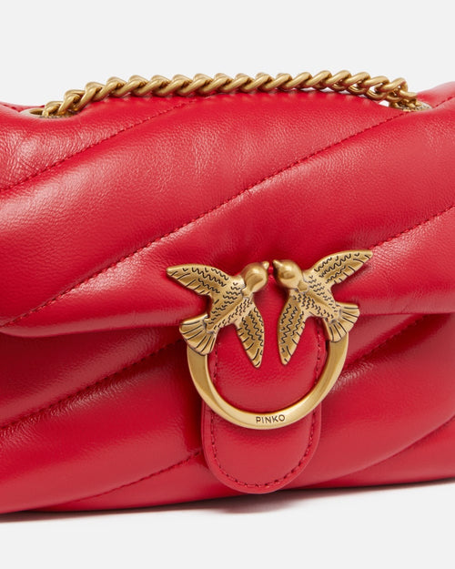 BORSA ROSSO PUFF MEDIA CON TRACOLLA PINKO