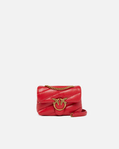 BORSA ROSSO PUFF MEDIA CON TRACOLLA PINKO