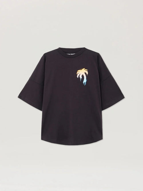 PALM ANGELS Uomo T-shirt Black white-PE26