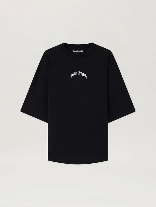 PALM ANGELS T-SHIRT CLASSIC LOGO NERO/BIANCO