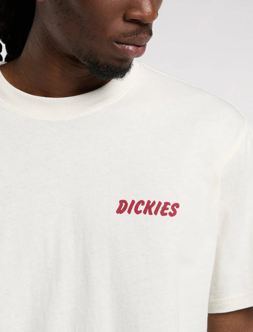Dickies uomo t-shirt panna con grafica PE26