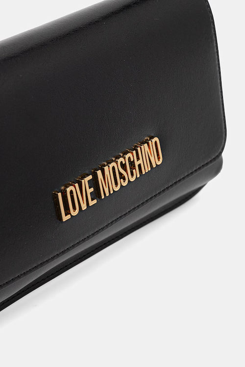 Love Moschino Borsa Nera a Mano Con Logo Donna PE26