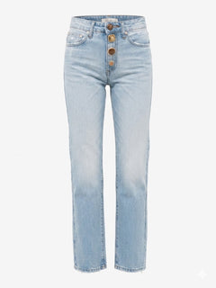 VICOLO Donna Jeans chiaro con bottoni-PE26