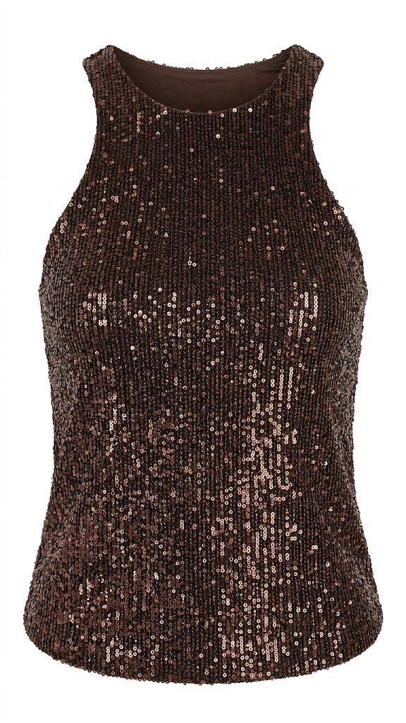 VICOLO top moro pailettes UAB0406  -PE26