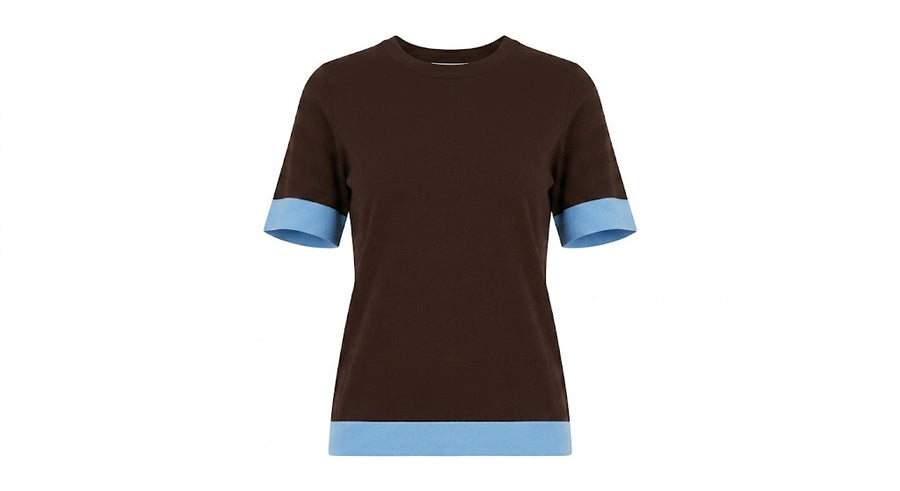 VICOLO t-shirt moro/azzurro TAB2515MOR/AZZ-PE26