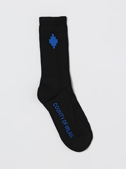 COUNTY OF MILAN Uomo Calze Black/royal