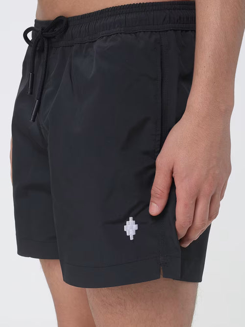 COUNTY OF MILAN Uomo Costume Nero Logo Bianco PE26