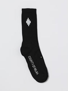 COUNTY OF MILAN Uomo Calze Black/white