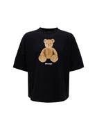 Palm Angels t-shirt Jersey- logo Teddy - Nero/Beige PE26