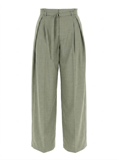 Pantalone Verde Con Cinta VICOLO – Abbigliamento Donna PE26