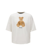 Palm Angels t-shirt Jersey- logo Teddy - Nero/Beige PE26