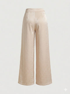 HAVE ONE Donna Pantalone Con Spacchi Laterali Panna-PE26