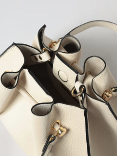 ERMANNO SCERVINO Donna Borsa Avorio Con Manico-PE26