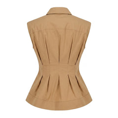 TENSIONE IN camicia cognac 26C5093CON-PE26