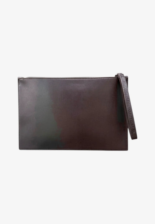 COUNTY OF MILAN pochette nera uomo logo stampato PE26